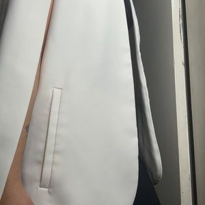 Blazer with slit sleeves